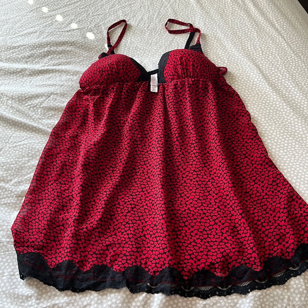 Gilligan & O'Malley Red Hearts Babydoll